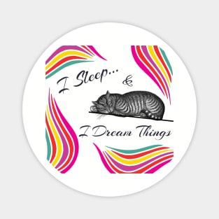 I Sleep and I Dream Things in Color Magnet